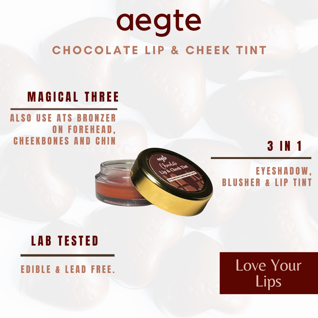 Aegte Chocolate Lip & Cheek Tint | Bronzer & Contour