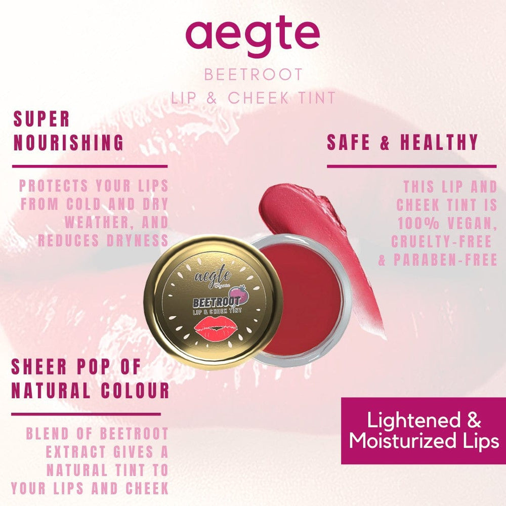 Aegte Organics Lip & Cheek Tint Balm, Skin Corrector DD Cream, 3 in 1 Strobe Glow Spray SPF 60++,  Mattifying Pore Blur Beauty Filter Primer + Sunscreen &  360° Protect Jelly Tinted Lip Lightening Treatment Balm SPF 30++