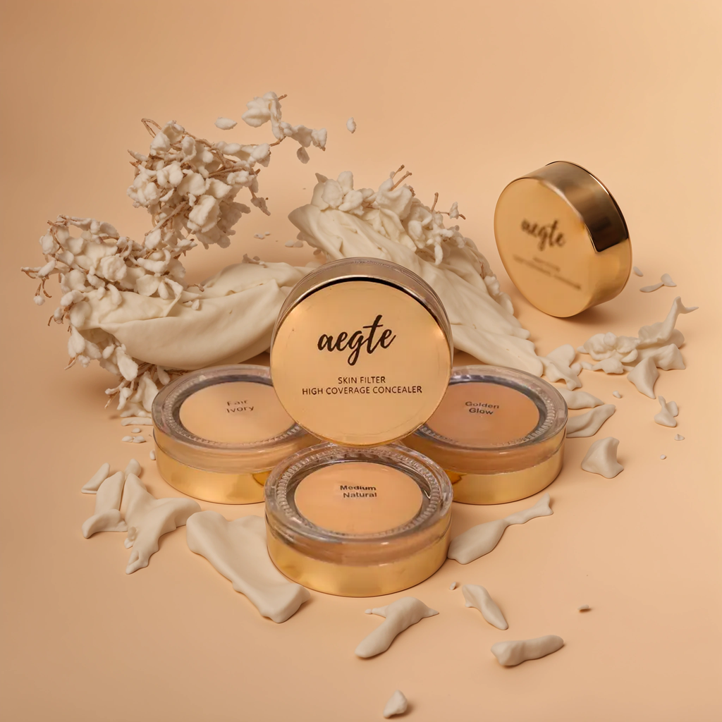 Aegte Skin Filter High Coverage Concealer Hides and Removes Dark Spots Easily Blendable Long Lasting