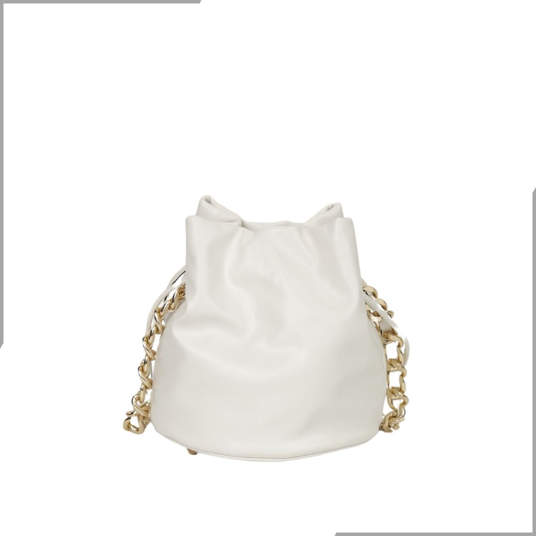 Aegte Zebra Print Potli Round Bag with Golden Convertible Chain